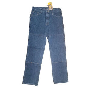 Carhartt Mens Jeans Rugged Flex Relaxed Fit Utility Double Front Blue 33x34 NWT